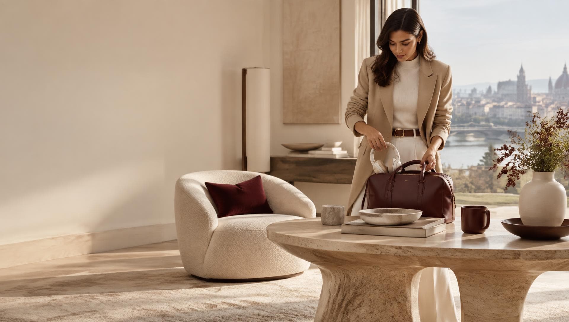 A curated Grand Horizones lifestyle collection in a refined home